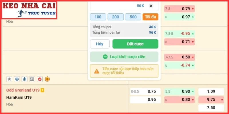 Các hệ thống kèo xiên kết hợp phổ biến